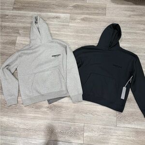 Essentials Men's Light Gray and Dark Gray Hoodies